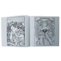 Alphonse Mucha Coloring Book