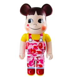 1000% Bearbrick BAPE × Pekochan (Pink)