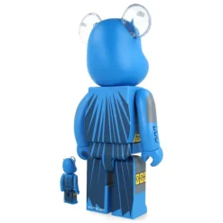 400% + 100% Bearbrick Batman Dark Knight (TDKR Blue Ver.)