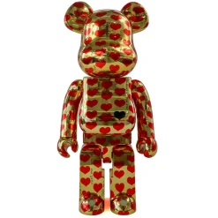 400% + 100% Bearbrick Corazón de oro