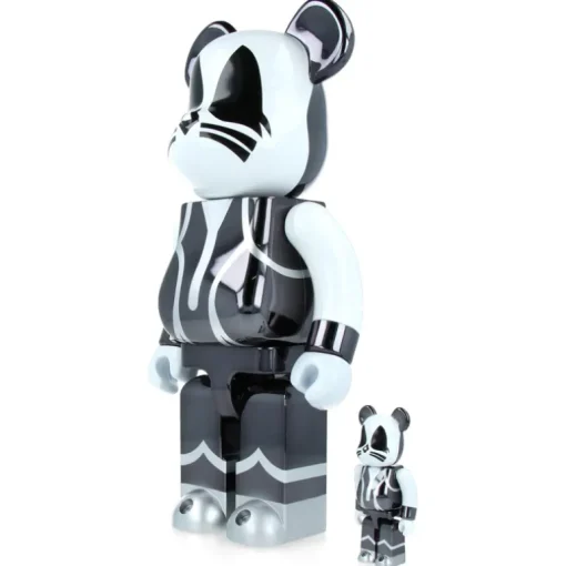 その他 MEDICOM TOY - BE@RBRICK KISS CHROME Ver. 100%&400% Set 100% & 400% Bearbrick Kiss Catman Chrome Ver. - Art Juguete