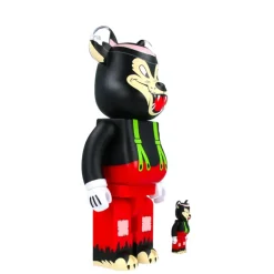400% + 100% Bearbrick The Big Bad Wolf