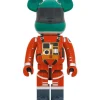 1000% Bearbrick 2001 The Space Odyssey - Disfraz de casco verde y naranja
