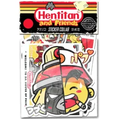 Hentitan and Friends - Red Sticker Pack