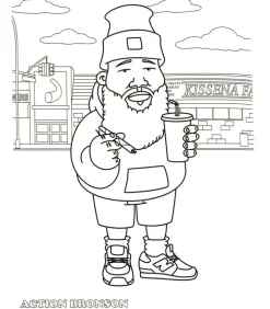 Hip hop coloring book