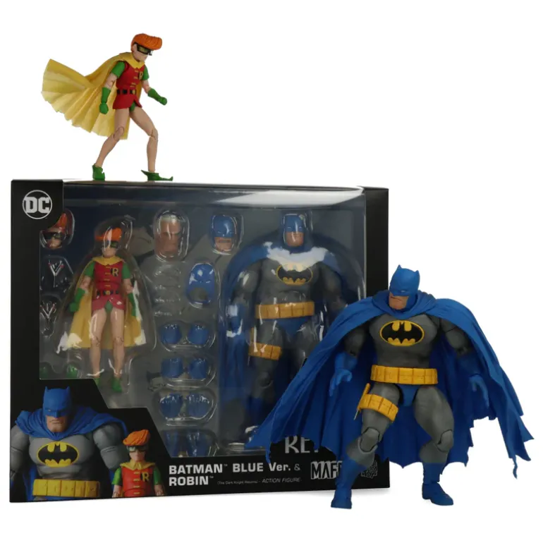 Mafex Batman Blue Ver. & Robin (The Dark Knight Returns)