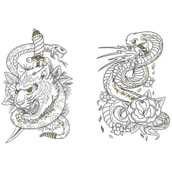 Tattoo Colouring Book
