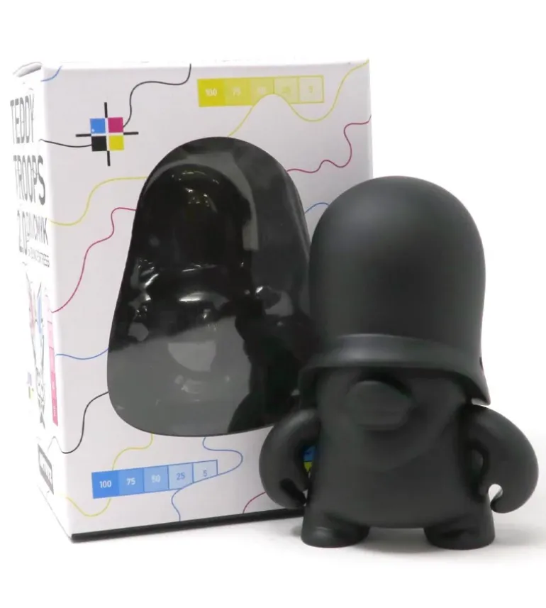 4" Teddy Troops 2.0 DIY/CMYK - Noir